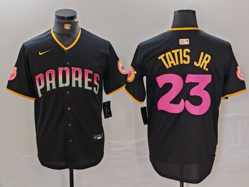 Men's San Diego Padres Fernando Tatis Jr. #23 Black Jersey Joint Edition